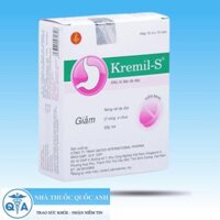 Kremil – S Viên nhai trị đầy hơi, đau dạ dày (10 vỉ x 10 viên)