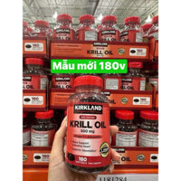 Krilloil Dầu nhuyễn thể Kirkland Krill Oil 500mg 160 viên của Mỹ có bill