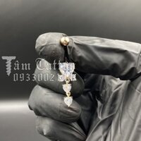 [KRTT06] Khuyên rốn trái tim bằng thép y tế cao cấp không rỉ.