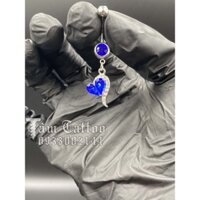 [KRTT39] Khuyên rốn trái tim bằng thép y tế cao cấp không rỉ.