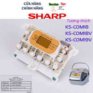 Nồi cơm điện Sharp KS-COM19V (KS-COM 19) - Nồi điện tử, 1.8 lít, 830W
