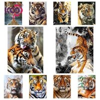 [Ks] Động Vật Hổ 5d Tranh Gắn Đá Full Kim Cương Phòng Khách DánDiamond Cross Stitch Phòng Ngủ Phòng Ăn Kim Cương Thêu Trang Trí Nhà Cửa 30x40