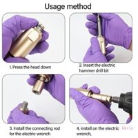 Ks Khoan Chucks Adapter Búa Điện Đầu Khoan Chuyển Đổi Tác Động Driver Búa