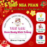 KT: 8.5cm, Combo 100 Tem Giấy ảnh, Tem nhựa sữa, Tem trong Kem Body, Cốt, Trộn - KT: 8.5cm