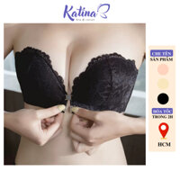 KTB68 [CAO CẤP] Áo Quây Ren Không Dây Cài Trước KATINA Đệm Bàn Tay Dày 3cm Nâng Ngực Tạo Khe Mặc Áo Dài Váy Cưới Cô Dâu