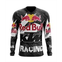 Ktm Red Bull Motorcycle Racing Extreme Sports Nam Dài Tay Thể Thao In 3D Nhanh Khô Top