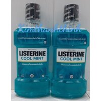 (KTT) Combo 2 chai nước súc miệng ngừa sâu răng sạch khuẩn LISTERINE 750 ml hương bạc hà ( Thái Lan)