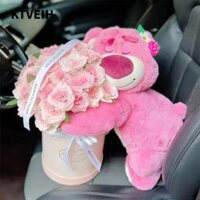 Ktveih 30cm / 40cm / 50cm Gấu Dâu Sofa Gối Sang Trọng, Đồ Chơi Nhồi Bông Disney Gấu Dâu Búp Bê Sang Trọng, Lễ Hội Quà Tặng Sinh Nhật Dễ Thương Lotso Bé Gái