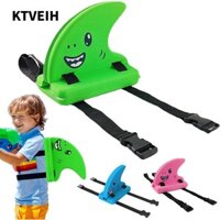Ktveih Bơi Vây Cá Mập Phao, Khóa An Toàn Túi Khí Kép Vây Cá Mập Hỗ Trợ Bơi, Đai Có Thể Điều Chỉnh Vây Cá Mập Phao Bơi Cho Trẻ Em Người Lớn