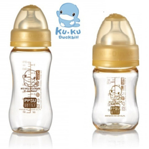 Bình sữa cổ rộng PPSU Ku Ku Ku5834 - 280ml