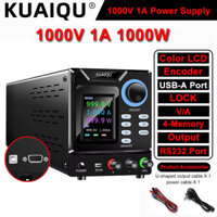 Kuaiqu 1000V 1A RS232 / USB Bộ nguồn DC có thể lập trình 300V 400V 600V 800V Có thể điều chỉnh 4 ký ức OUTPUT LOCK Lab Bench Source