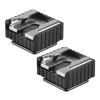 (KUAO) 2Pcs Flash Hot Shoe Mount Adapter To 1/4 Inch Thread For Studio Light Stand Tripod