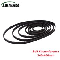 Kufan 💍 Máy in GT2 Chiều rộng 6 / 10mm Vòng kín Cao su 2GT Đai định giờ Chiều dài340 350 360 376 380 392 396 400 406 420 430 444 460mm