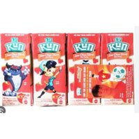 KUN Sữa Chua Uống hương Dâu Thùng 48 Hộp x 180ml