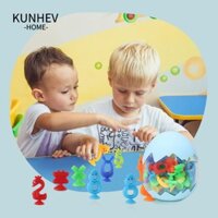 Kunhev 45 / 60 Bộ Phi Tiêu Ném Mềm, Đồ Chơi Cốc Hút Nhiều Màu Cha Mẹ-Con, Trò Chơi Tương Tác Nhựa / Nhựa Chất Lượng Cao Pop Hút Đồ Chơi Trẻ Em