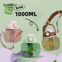 KUNHEV Bình nước di động fall-resistant sports large belly cup