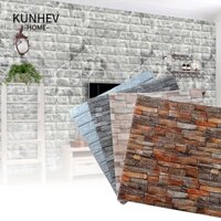 KUNHEV Bộ 10 / 20 Miếng Dán Tường Bằng Xốp Chống Va Chạm Trang Trí Phòng Khách / Phòng Ngủ / Phông Nền TV