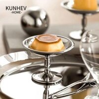 KUNHEV Cốc Kem, Bát Tráng Miệng Bạc 200ml, Cốc Kẹo Inox 304 Chống Rỉ Sét