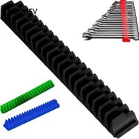 KUNHEV Giá đỡ cờ lê, Móc treo màn hình Giá đựng cờ lê treo tường, ABS đa năng 23 khe cắm Dụng cụ phần cứng Cờ lê Giá đỡ lưu trữ