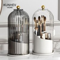 KUNHEV Giá đỡ cọ trang điểm Luxury 360° Hộp đựng phấn mắt chống bụi xoay