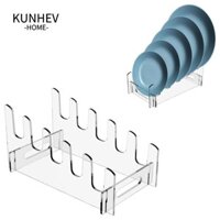 KUNHEV sắp xếp bát đĩa, Giá để đồ Khay phục vụ Acrylic, Khay phục vụ di động 3 / 4 / 5Layers Giá đỡ đĩa thực phẩm Đồ dùng nhà bếp