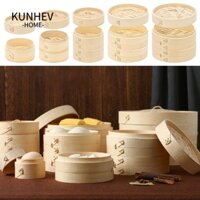 KUNHEV Xửng Hấp Rau Củ Quả Bằng Tre Chất Lượng Cao