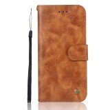 Kunpon Classic Series Ultra Thin Fit Premium PU Leather Flip Wallet Case with ID Credit Card Slot Ốp Lưng Cash Clip Ốp Lưng Stand Holder Soft TPU Shockproof Interior Protective Shell Cover Case for Apple iPhone 8 Plus / iPhone 7 Plus - Gold - intl