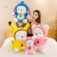 Kuriozud Hoạt Hình Dễ Thương Mềm Mại Dễ Thương Chuyển Đổi Khâu Bơ Động Vật Thỏ Sang Trọng Đồ Chơi Búp Bê Cô Gái Ôm Búp Bê