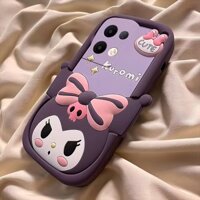 Kuromi Áp Dụng Ốp Điện Thoại OPPO Reno9 / Reno8 / Reno7pro / reno6 / 7z / 5 Phong Cách Mới Báo Chí Hoạt Hình Mắt Lớn Chống Sốc Vỏ Mềm R17 Cặp Đôi Phong Cách A9 2020 / 4Z 5G / F11 / A31 / A3S / A77