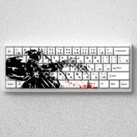 Kurosaki Ichigo Keycaps Cherry Profile PBT Thuốc nhuộm năm mặt thăng hoa BLEACH Keycaps Nhật Bản Sáng tạo Cool White Anime Shinigami Keycaps cho 60 / 65 / 68 Wooting Mad 68