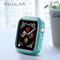 Kuulaa Ốp Lưng Cho Apple Watch Series 5/4/3/2/1 360 ° Trong Suốt Bảo Vệ TPU Mềm Mại Ốp Lưng Mỏng Bảo Vệ Khung [bonus]