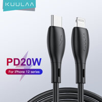 KUULAA USB C to Lightning Cable Cáp for iPhone 12 Mini 12 Pro Max 11 8 7 PD 20W 18W Fast Charger Data Cord for Macbook iPad USB-C