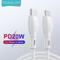 KUULAA USB C to Lightning Cable Cáp for iPhone 12 Mini 12 Pro Max 11 8 7 PD 20W 18W Fast Charger Data Cord for Macbook iPad USB-C