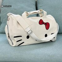 Kuzhen Miniso Dung Tích Lớn Du Lịch Mang Theo Hành Lý Thiết Kế Túi Sang Trọng Dễ Thương Hello Kitty Chống Thấm Nước Túi Duffle Túi Xu Hướng Thời Trang HOT