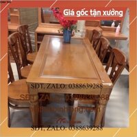 [KV Hà Nội] Bàn Ăn Gỗ Cao Su 6 Ghế