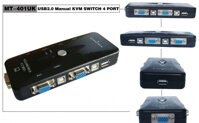 KVM Switch 4 port USB MT-VIKI MT-401UK