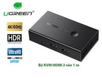KVM Switch HDMI 2 Vào 1 Ra Ugreen 90478 - Hỗ Trợ 4K 60Hz