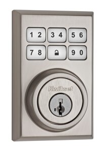 Kwikset 99090-020 SmartCode Electronic Deadbolt featuring Smart Key, Satin Nickel