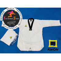 KWON Kim Cương Tà Dài Võ Phục Taekwondo Tặng Kèm Móc Khóa Taekwondo Chibi x Võ Phục TS