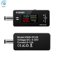 Kws-dc28 DC4-30V 0-12A 0,96 Inch TFT HD Màn Hình Kỹ Thuật Số DC 5.5 * 2.5 Máy Kiểm Tra Giao Diện Điện Áp Ampe Kế Đồng Hồ Đo Công Suất