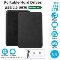 [Ky] 1 / 2 / 4TB 2.5-Inch SATA Ổ cứng di động USB 3.0 1TB / 2TB / 4TB HDD gắn ngoài di động cho Win 7 / 8 / 10 / XP cho NB / PC / cho Android