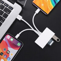 [Ky] Bộ chuyển đổi đầu đọc thẻ nhớ Mini Type-C / USB / TF / Micro-SD di động đa chức năng cho điện thoại di động