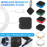 [Ky] Bộ sạc đồng hồ không dây Thiết kế không dây Đế sạc ic Type-C 8Pin Đế sạc đồng hồ cổng kép cho Apple Watch