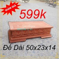 kỷ dài đôn kê chữ nhật hoa lá tây phong thủy gỗ hương dài 50cm 23X14