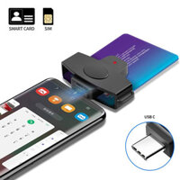[Ky] Đầu đọc thẻ Khả năng tương thích rộng rãi Đầu đọc thẻ ngân hàng Type-C IC / ID Đầu đọc thẻ EMV Đồ dùng nộp thuế