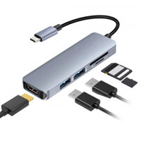 [Ky] Docking Station Truyền dữ liệu tốc độ cao Cắm phát Type-C sang HDMI Bộ chuyển đổi USB tương thích Dock Hub cho văn phòng