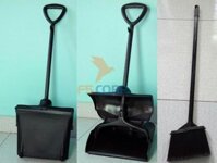 Ky hốt rác có nắp đậy cán dài 80cm hàng nhập khẩu Malaysia