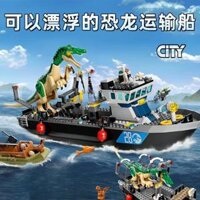 Kỷ JuRa Tyrannosaurus Rex Tàu Chiến Đồ Chơi Cho Bé Trai Nặng Móng Vuốt Rồng Vận Chuyển Khối Bộ Tương Thích Với Lego Nhựa ABS