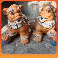 Kỳ lân vàng, căp kỳ lần, Cặp tượng Kỳ Lân phong thủy gác cổng