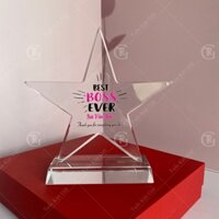 Kỷ niệm chương pha lê ngôi sao 5 cánh